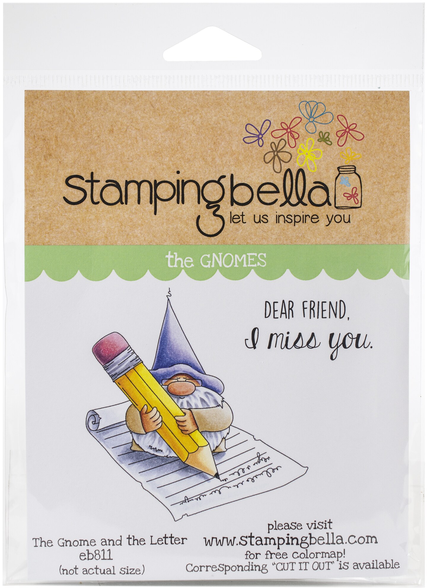 Stamping Bella Cling StampsGnome & The Letter Michaels