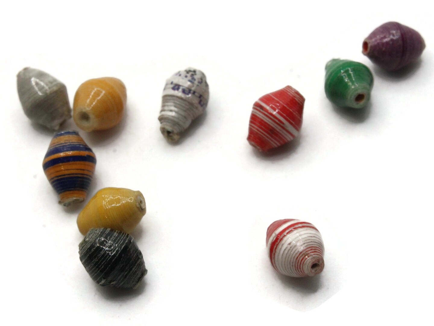 10 10mm Mixed Color Ugandan Paper Bicone Beads Crafting Beads Michaels