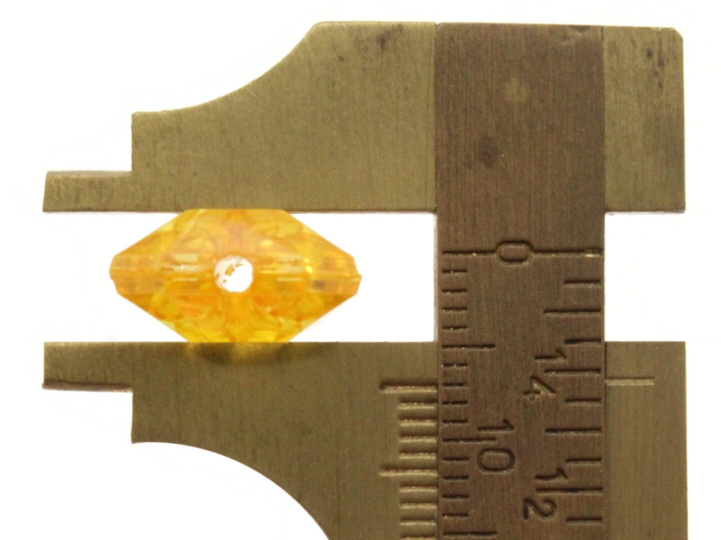 12 18mm Yellow Acrylic Gems - Rectangle Jewel Beads