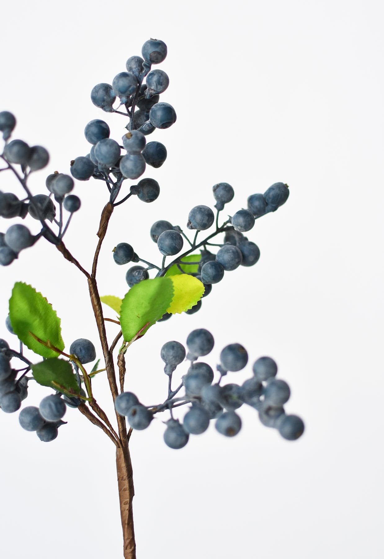 14&#x22; Faux Blue Berry Stem