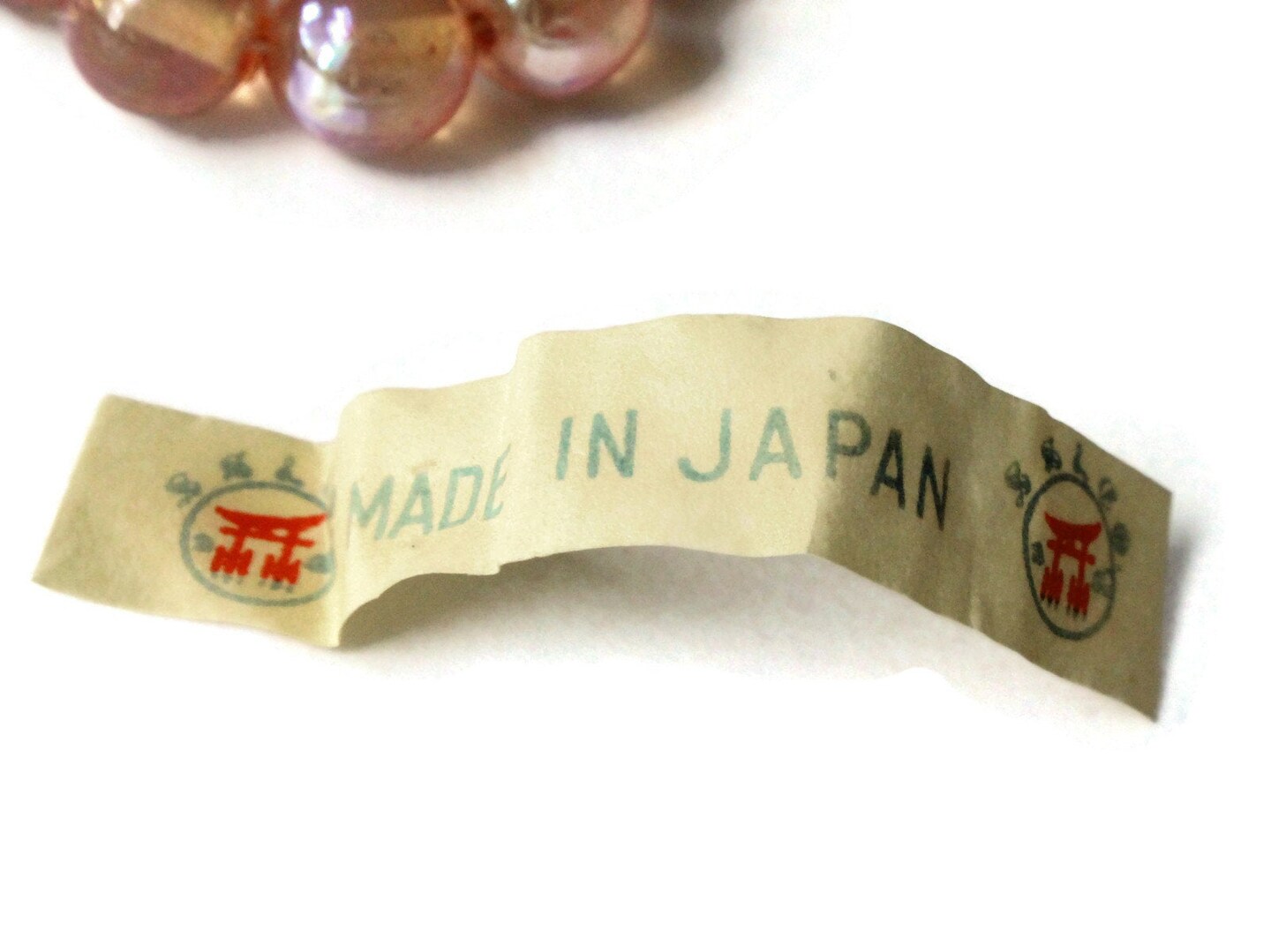 42 10mm Round Pink Glass Beads Vintage Made in Japan Glass Beads