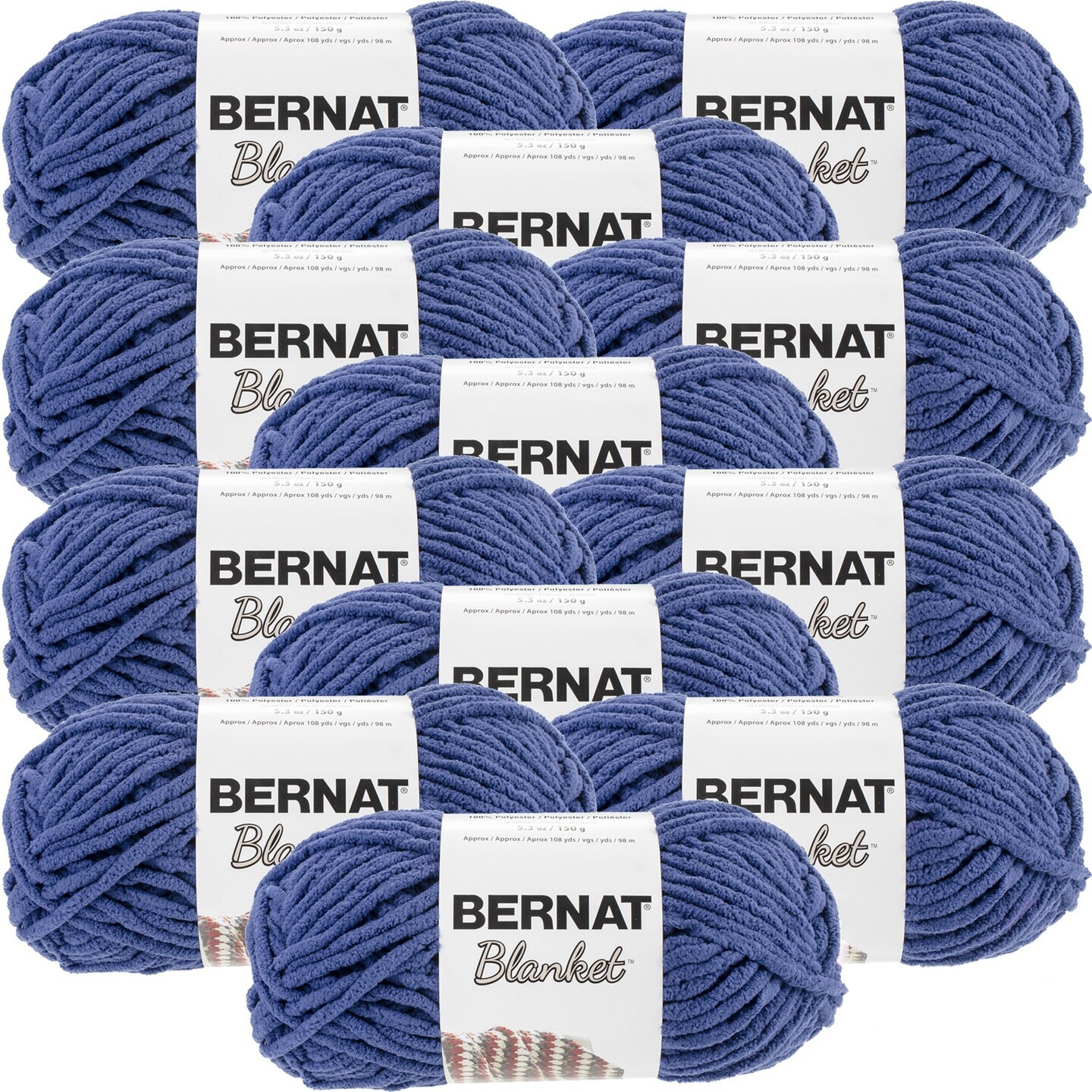 Bernat blanket navy sale