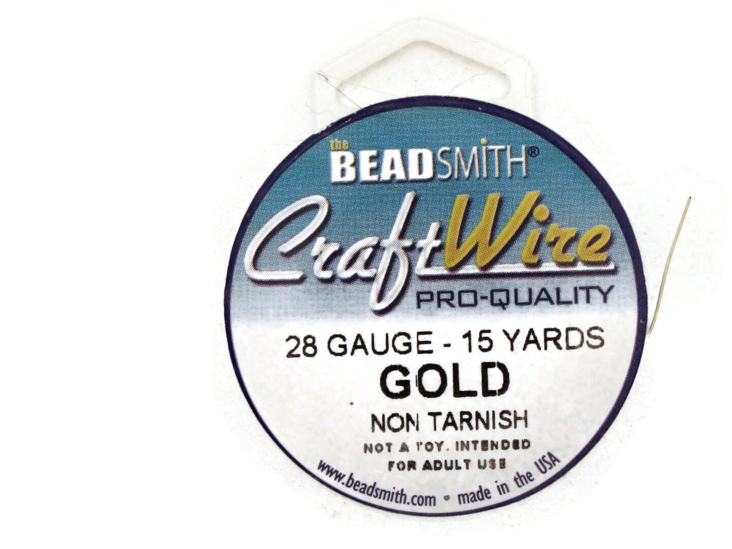15 Yards 28 Gauge Gold Bead Smith Craft Wire Pro Quality