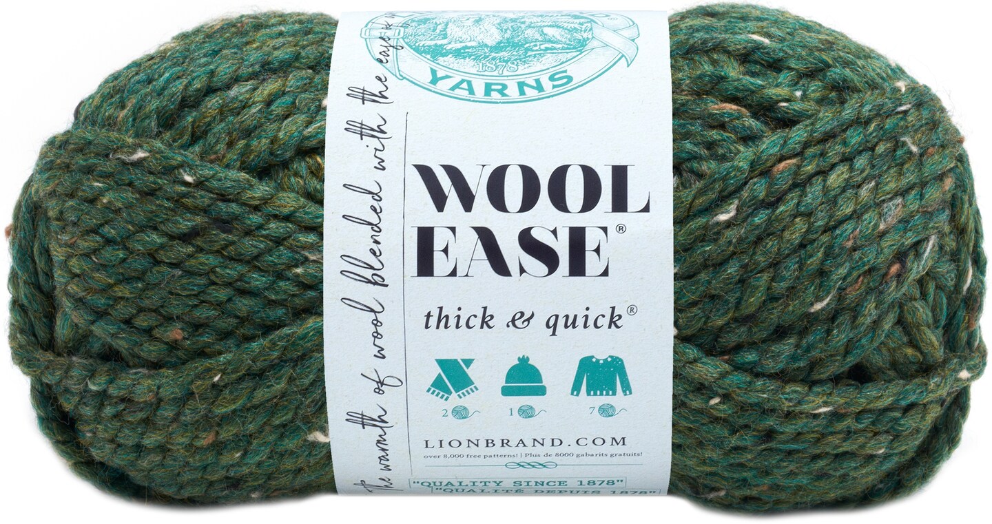 3 Pack Lion Brand Wool Ease Thick Quick Yarn Kale Michaels