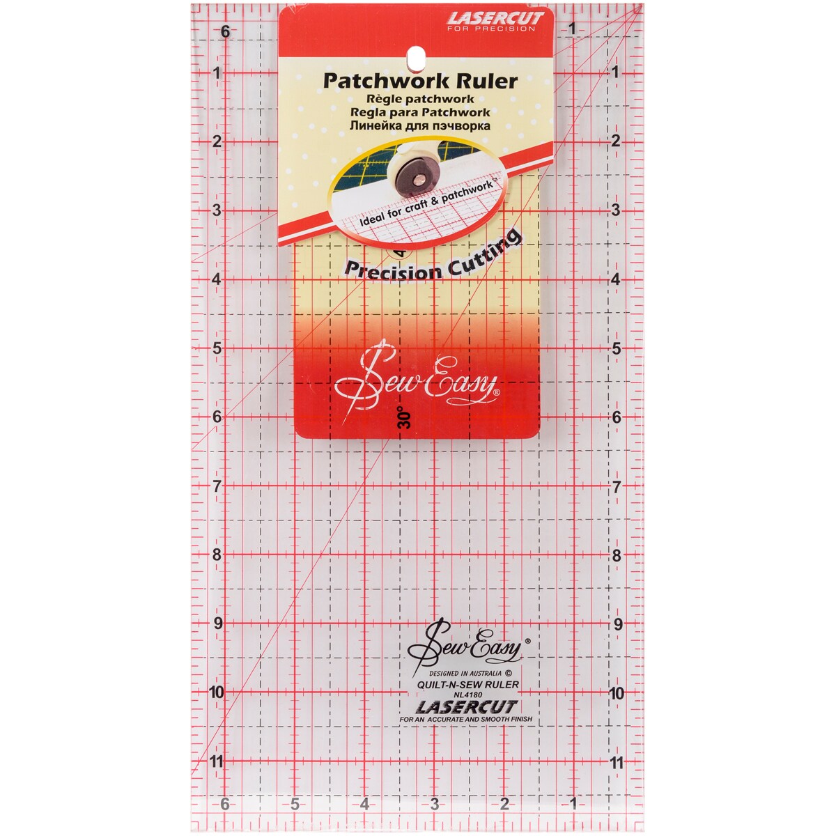 Tacony Seweasy Patchwork Quilt Ruler-12