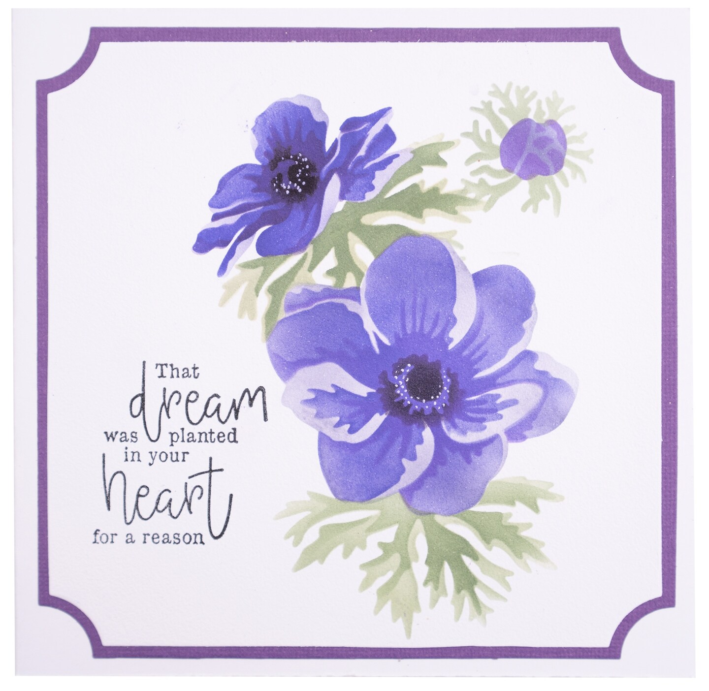 Studio Light Essentials 5.9&#x22;X8.25&#x22; Stencil-Nr. 81, Anemone