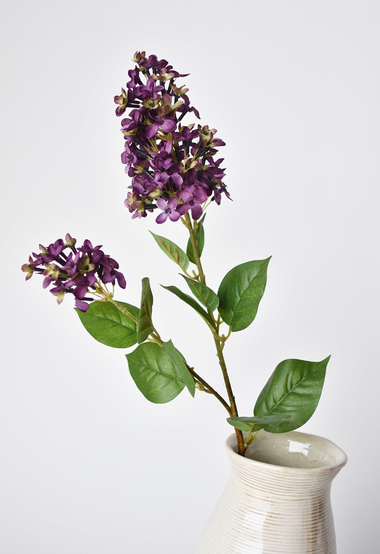 28.5&#x22; Faux Dark Purple English Lilac Stem