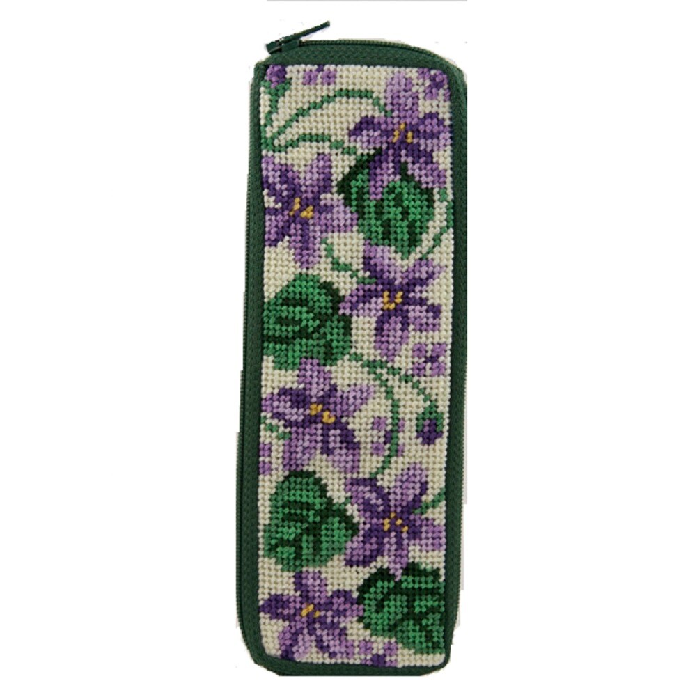HalfSpec Case Violets Needlepoint Kit Michaels