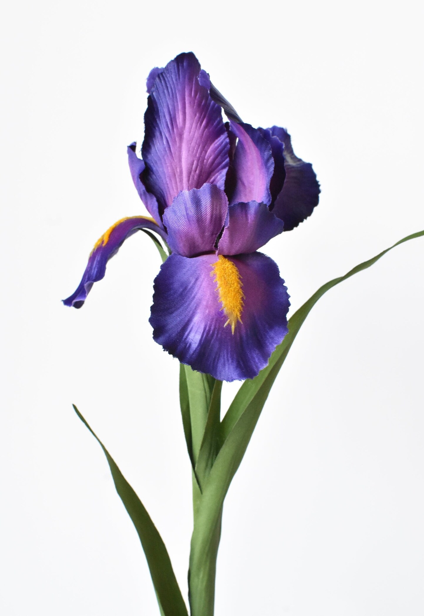 28&#x22; Faux Purple Iris Stem