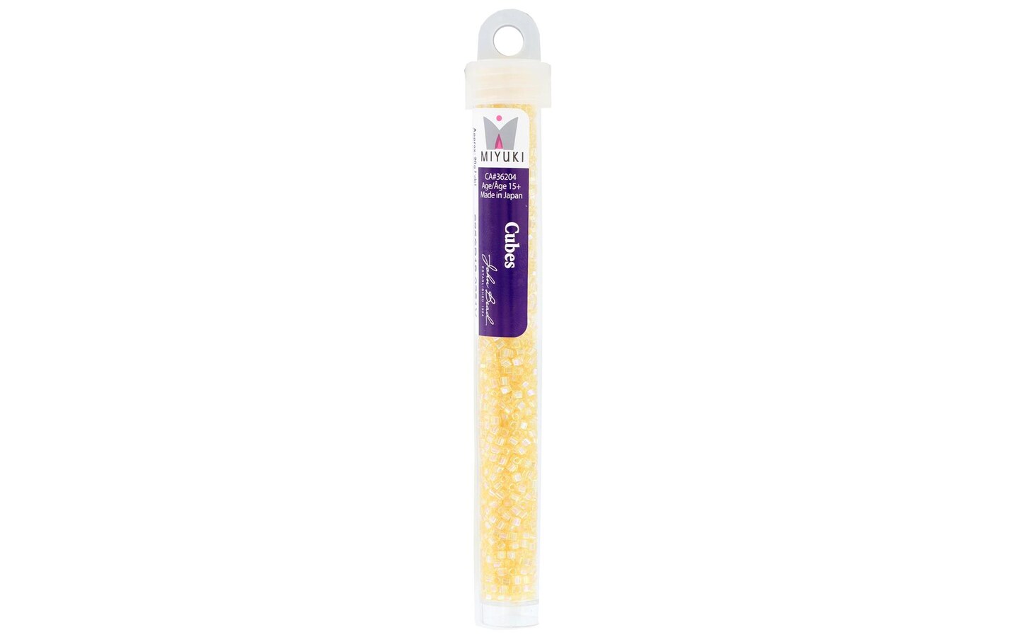 John Bead Miyuki Cube Beads 1.8mm AB Trans Lt Topz