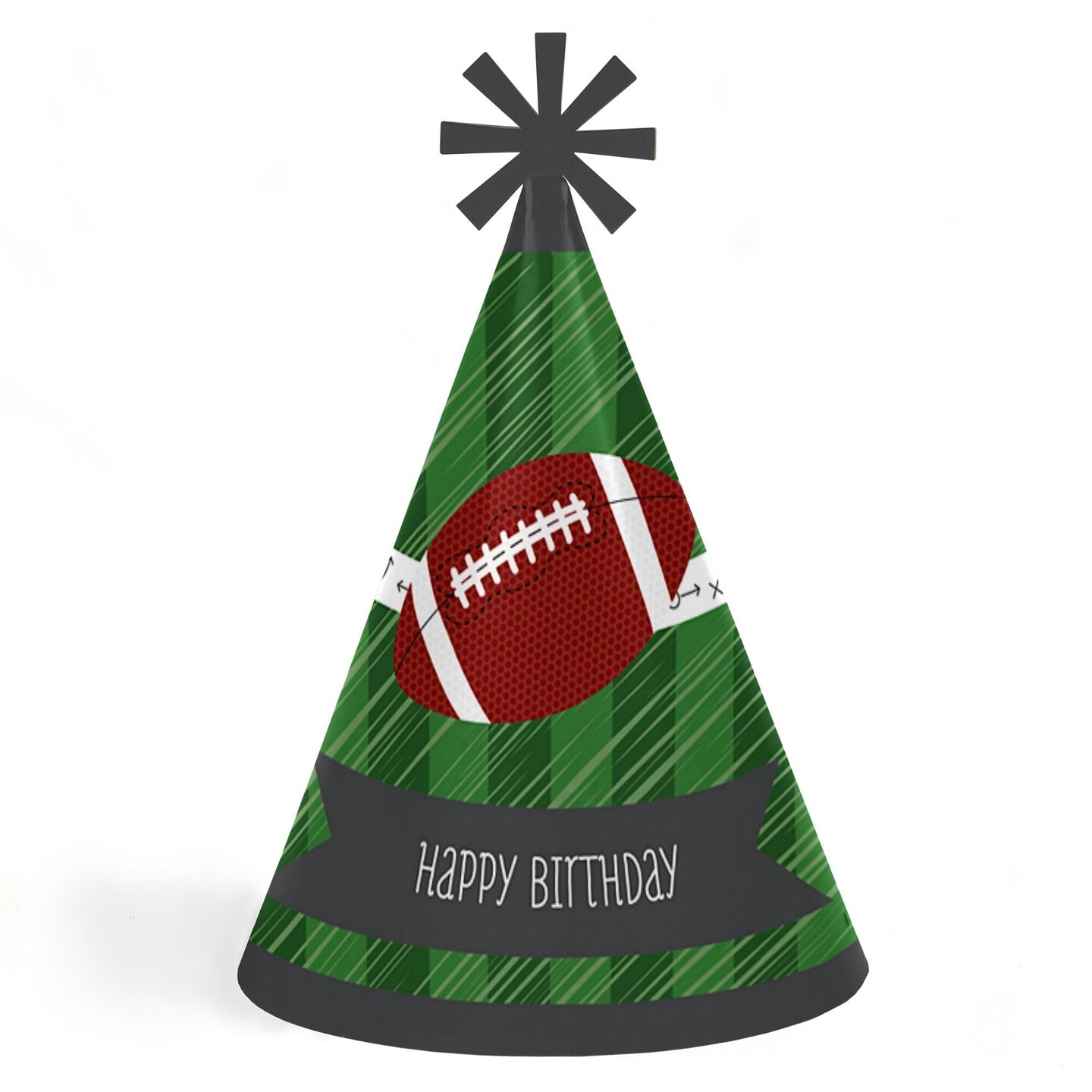 Big Dot of Happiness End Zone Football Cone Happy Birthday