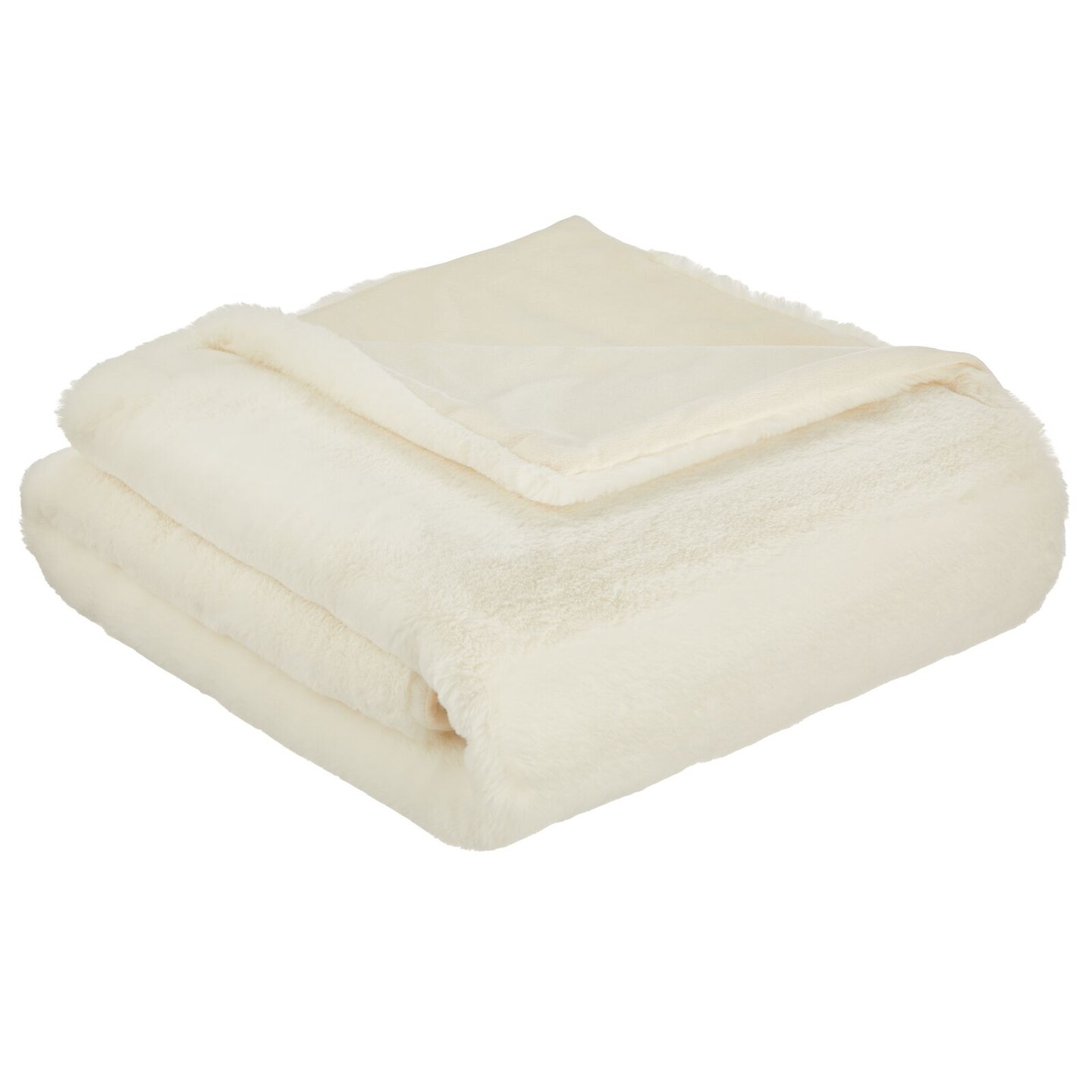 mDesign Super Warm Plush, Soft, and Big Faux Fur Polyester Throw Blanket
