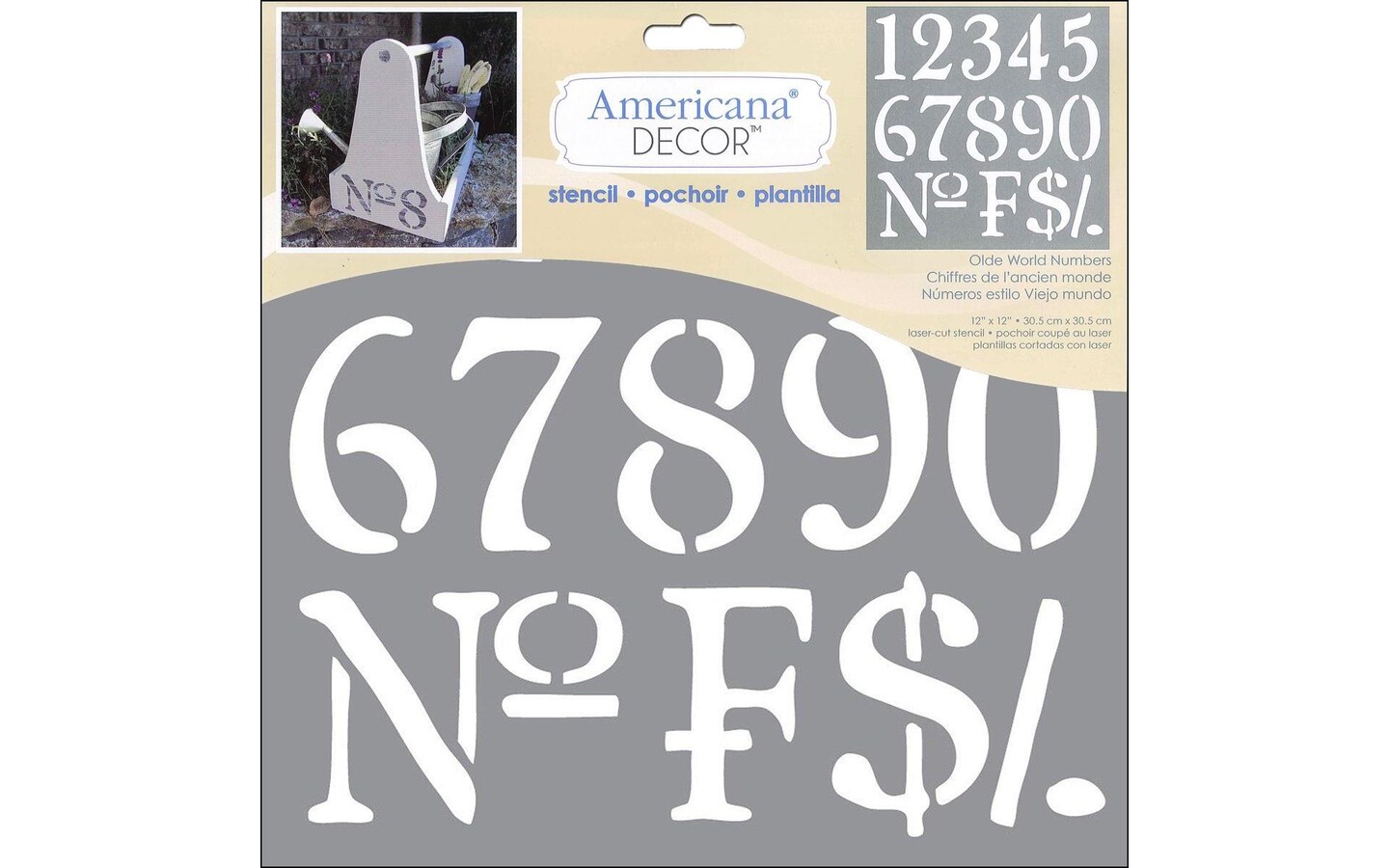Decoart Americana Decor Stencil Olde World Numbers Michaels
