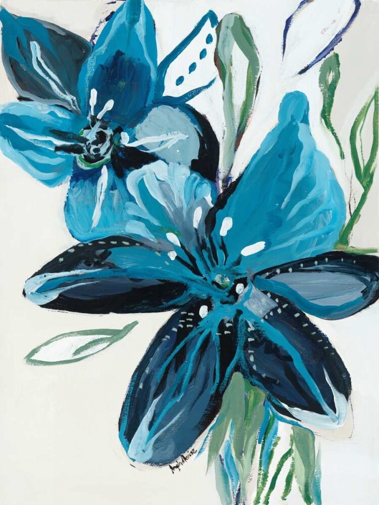 Flowers of Azure II Poster Print by Angela Maritz - Item # VARPDX16156
