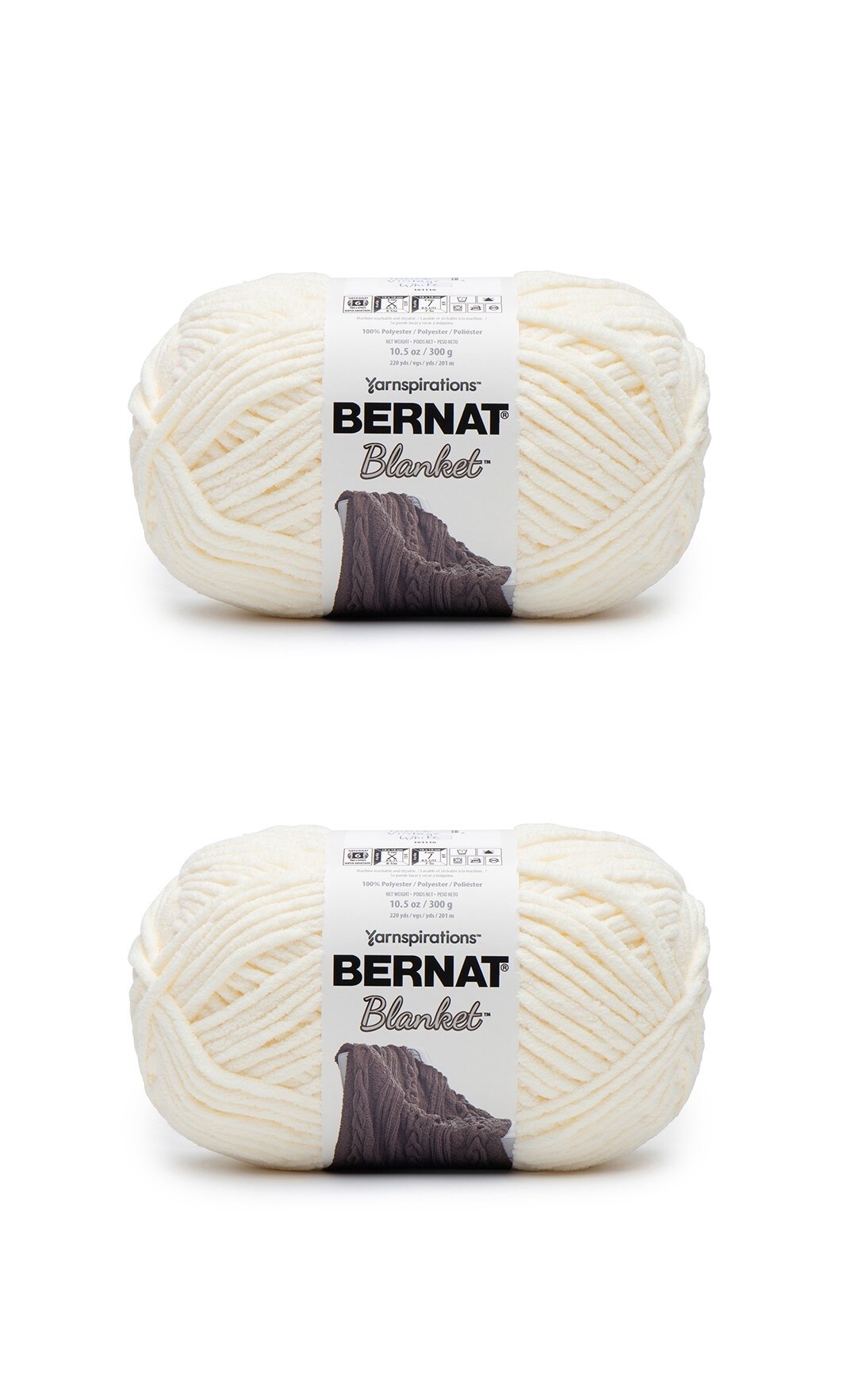 (Pack of 2) Bernat Softee Chunky Yarn-White