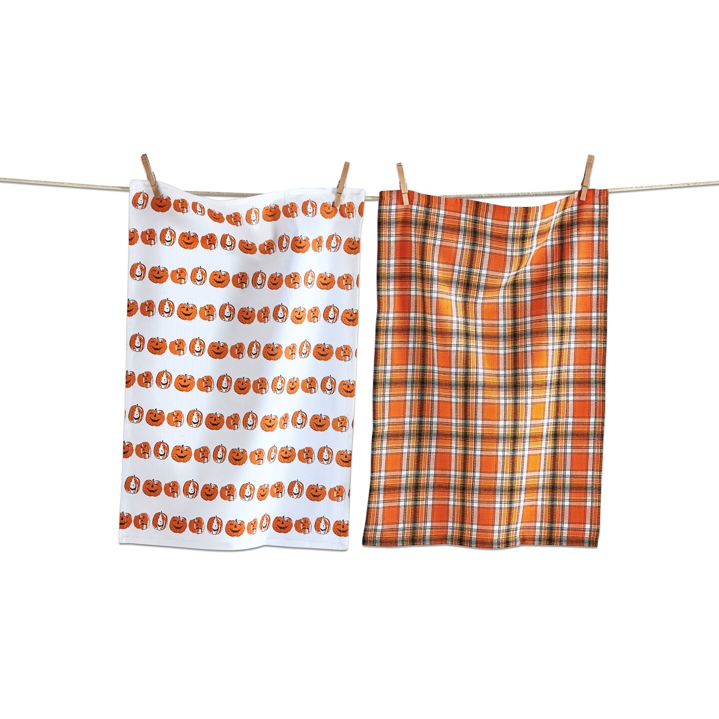 Happy Halloween Dishtowel Set of 2 Dish Cloth For Drying Dishes And Cooking
