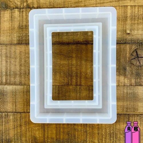 Picture Photo Frame Rectangle Transparent Silicone Mold for Epoxy Resin Art DIY Craft