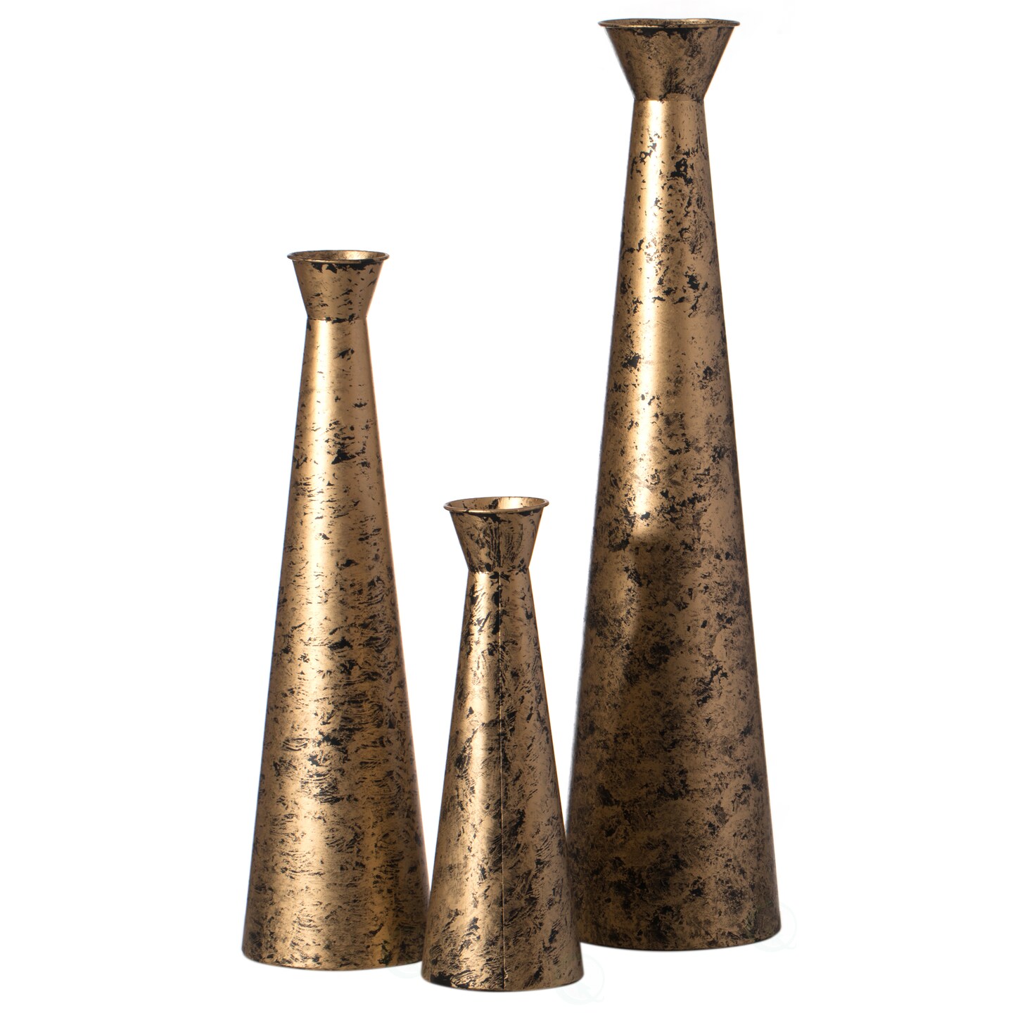 Brushed Paint Unique Straight Vase: Modern Metal Decorative Floor Vase - Flower Holder for Entryway, Living Room, or Dining Room - Perfect for Displaying Flowers or Plants - Stylish Home D&#xE9;cor Accent
