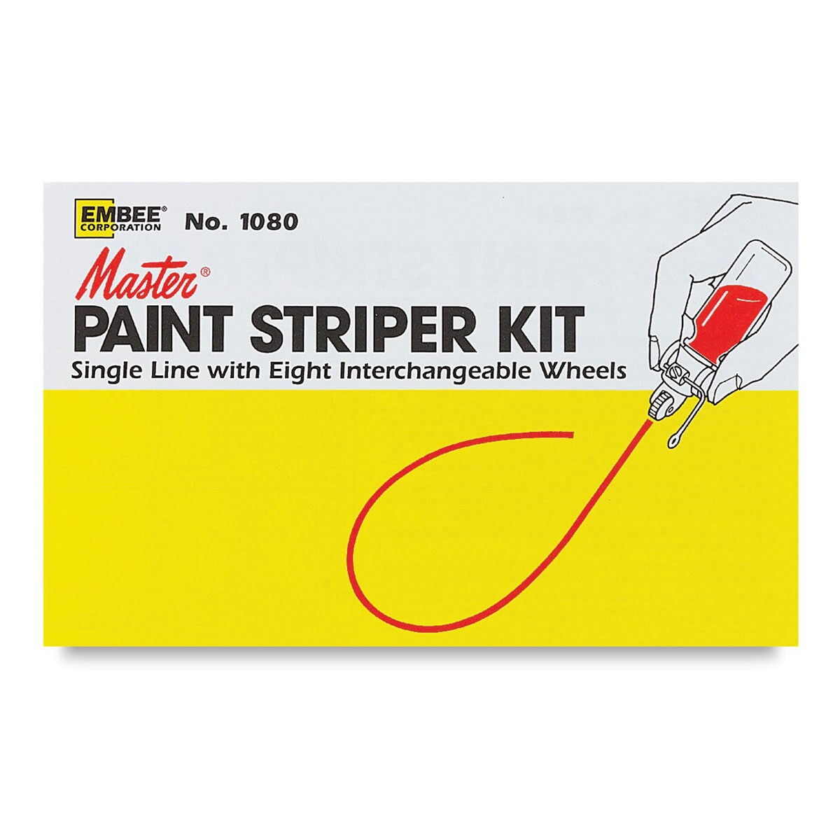 Master Paint Striper - Single Line Kit, Set of 8 Striping Wheels