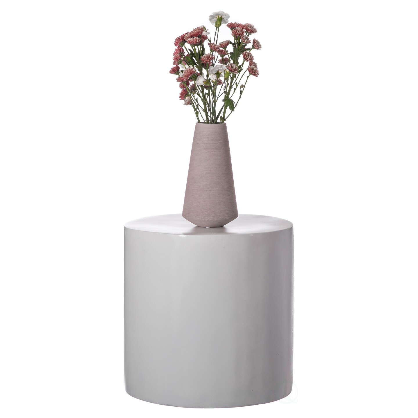 Contemporary Decorative Modern Fiberglass Pillar Column Flower Stand -Photography Props - Stylish Cylinder Shape Versatile Pedestal for Wedding, Living Room, or Dining Room Decor