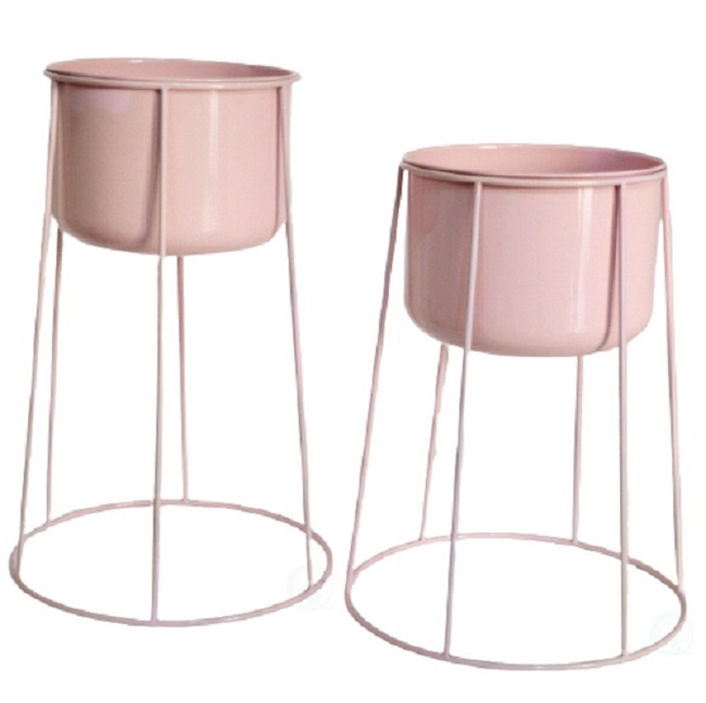 Tall Metal Floor Flower Planter Holder with Stand, Modern Decorative Floor Flower Holder, Perfect for Your Entryway, Living Room, or Dining Room Decor