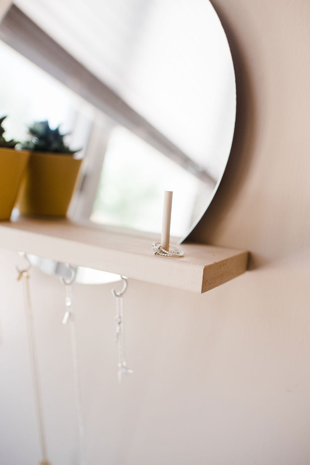 Hanging Mirror Shelf Kit