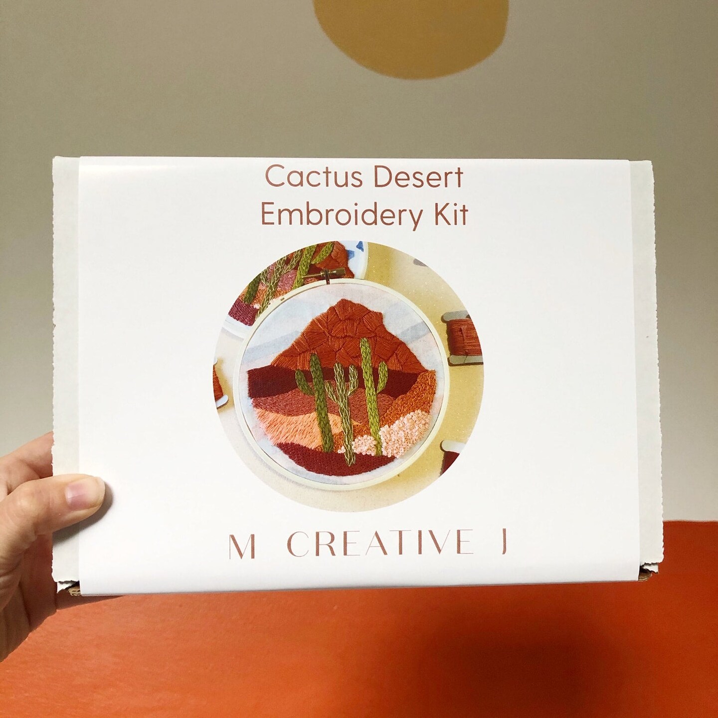 MCreativeJ Cactus Desert Landscape- Advanced Embroidery DIY Craft Kit