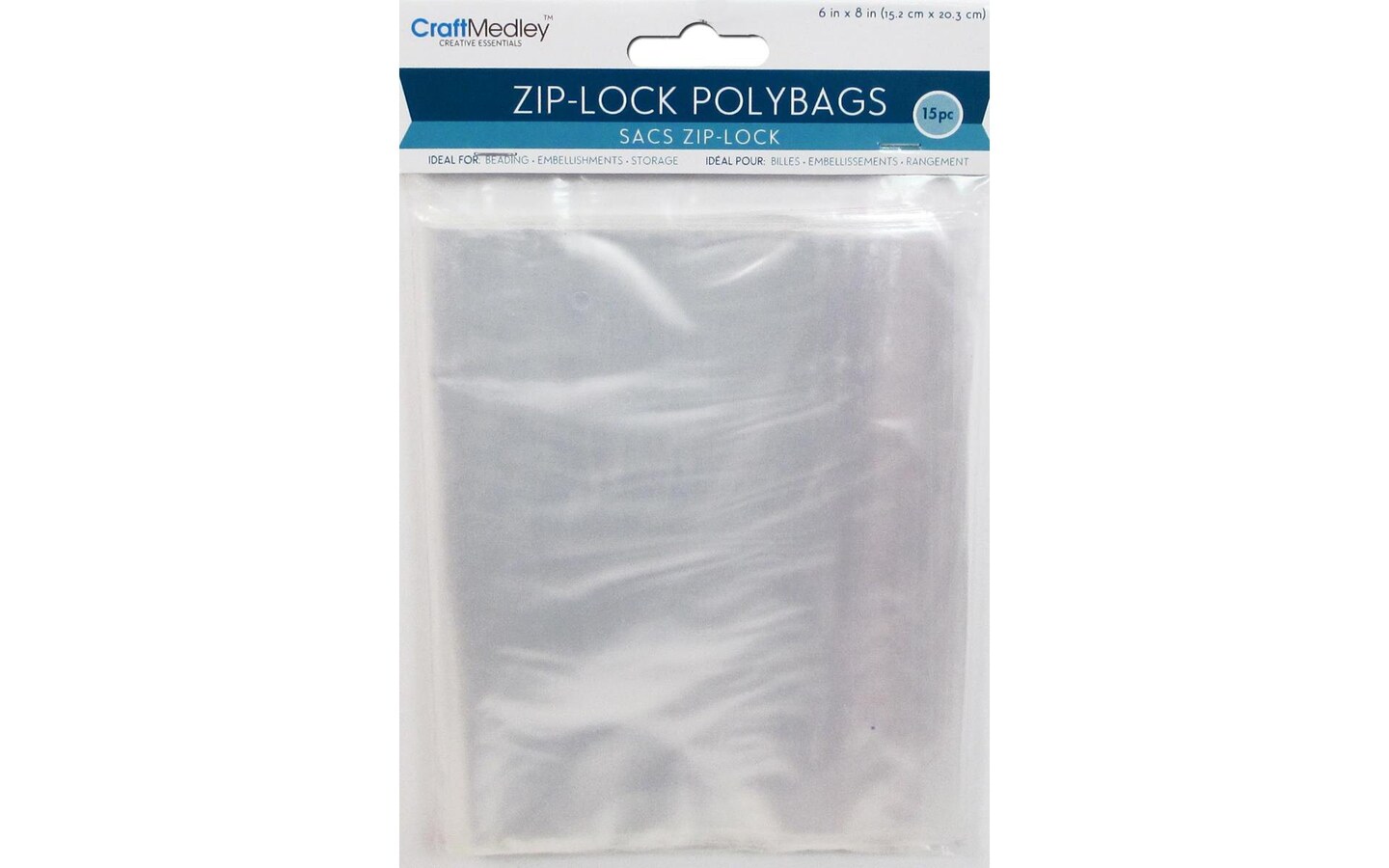 Multicraft Zip Lock Bag 6x8