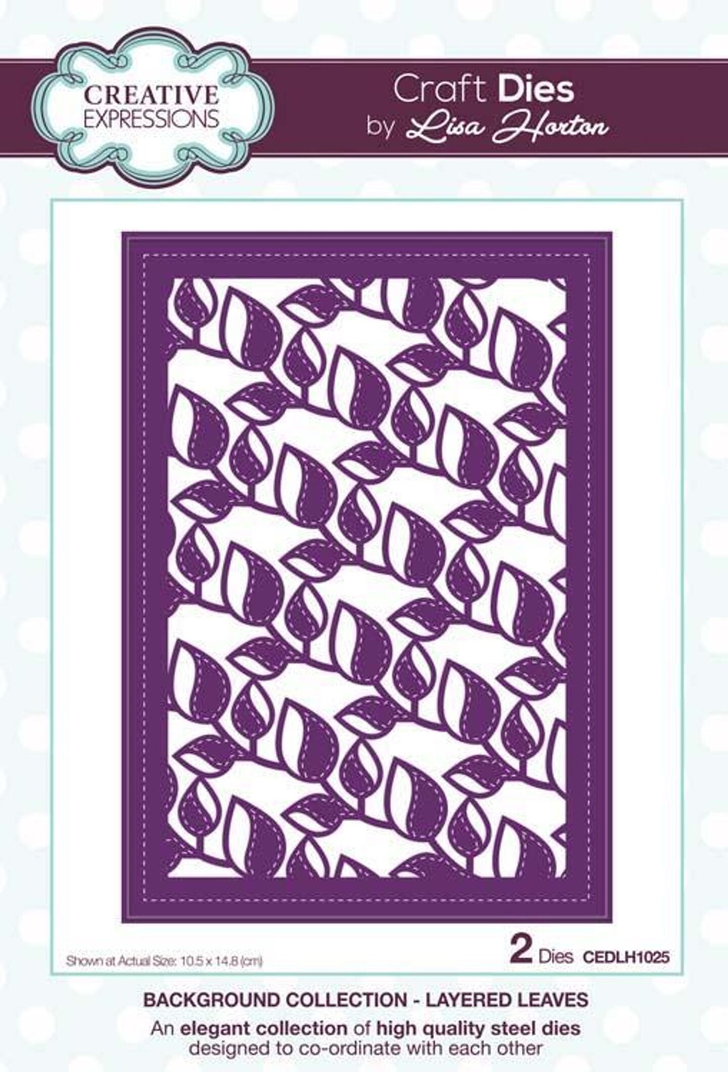 Creative Expressions  Background Collection Layered Leaves Craft Die