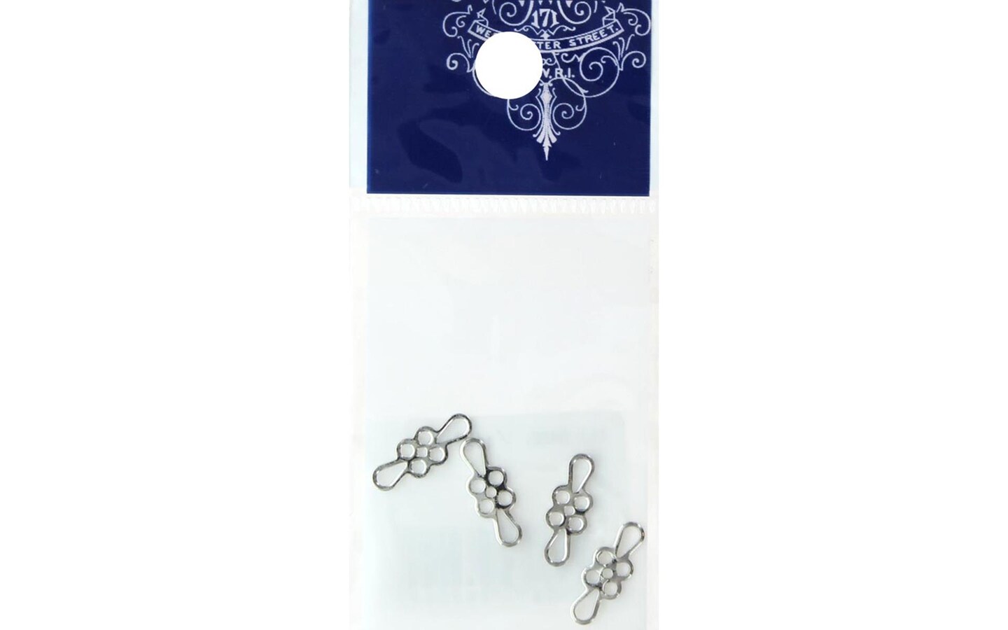 Resinate Link Part Simple Flower Silver 4pc