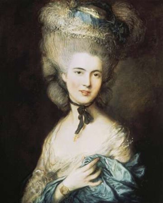 A Woman In Blue Portrait of The Duchess of Beaufort Poster Print by Thomas Gainsborough - Item # VARPDX277613