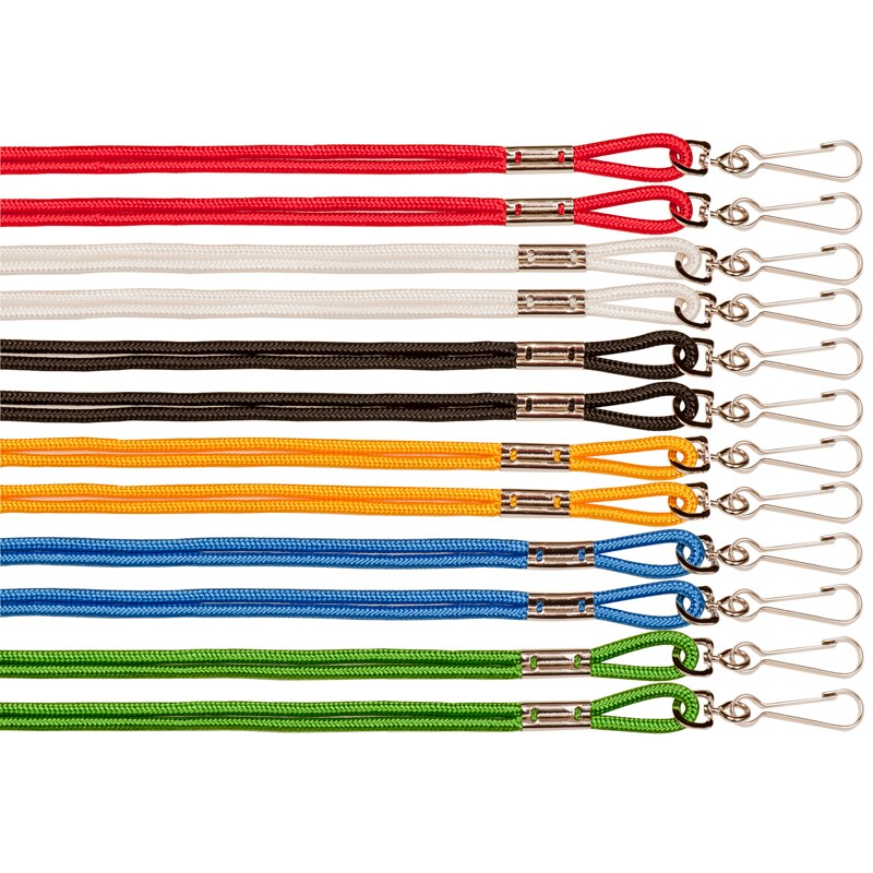 Lanyards, Assorted Colors, Pack of 12