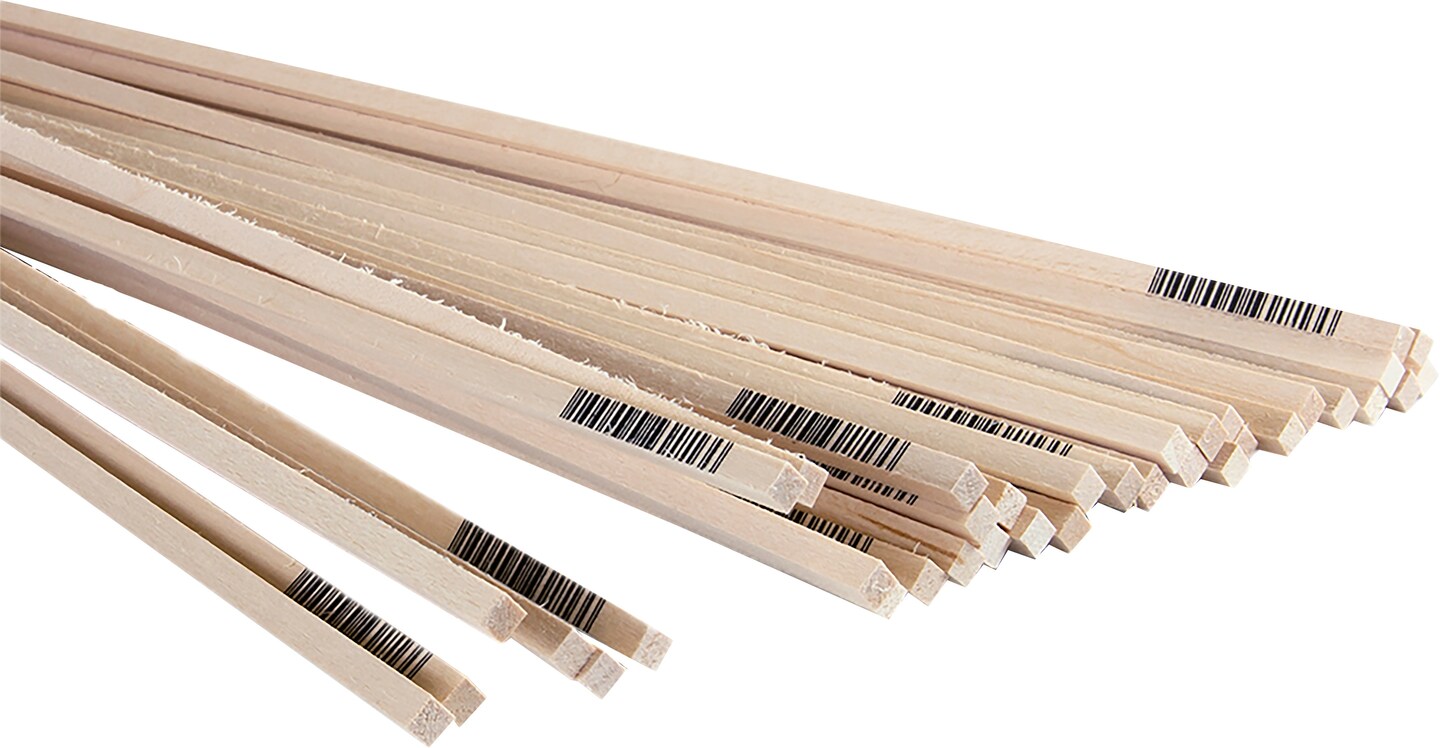 Midwest Products Basswood Strip 24&#x22;-3/16&#x22;X3/16&#x22;