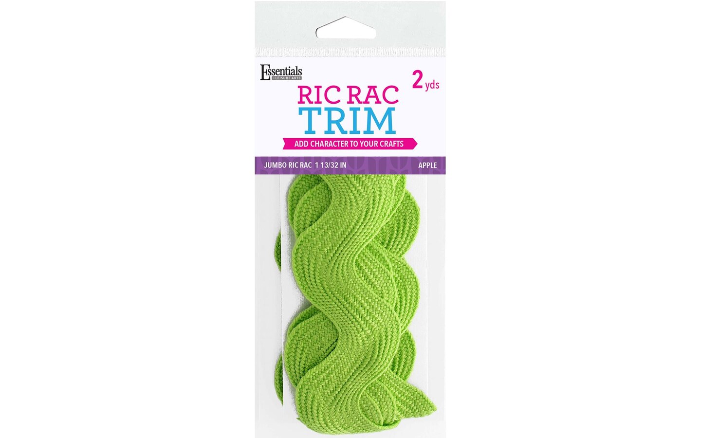 EBL Ric Rac Jumbo 1 13/32" 2yd Apple Michaels