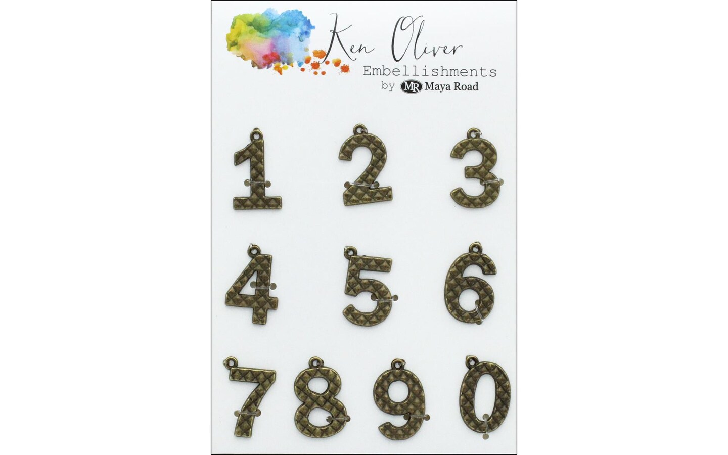 Maya Road KOliver Vintage Charms Numbers