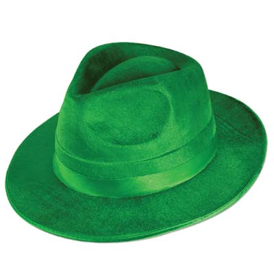 Green Vel-Felt Fedora