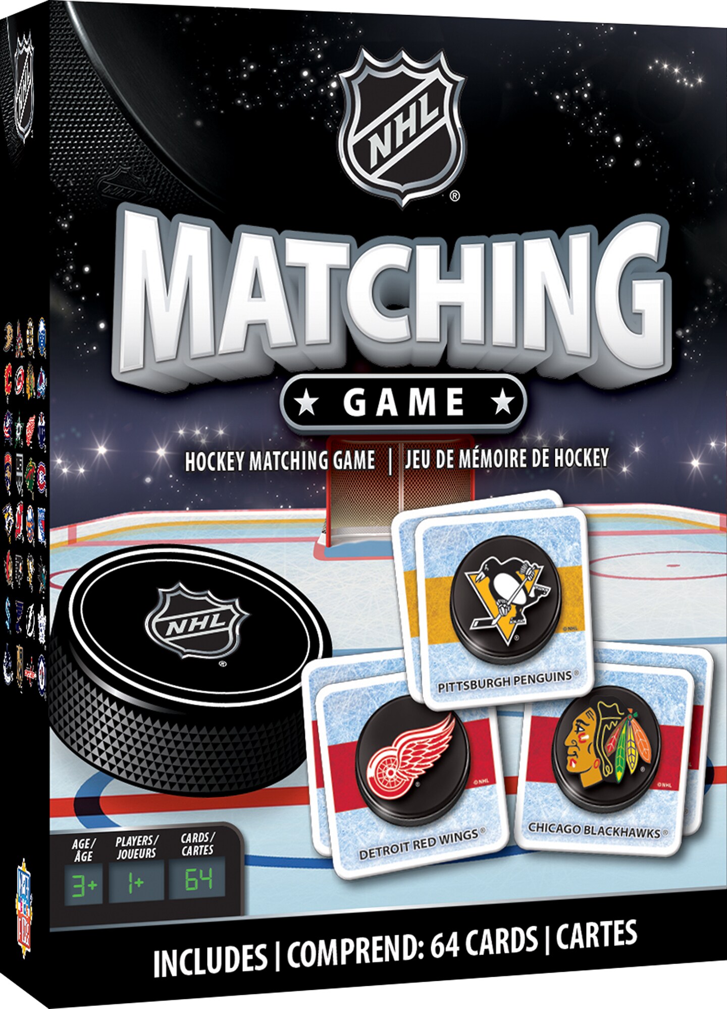 MasterPieces Sports Games - NHL League Matching Game - Game for Kids and Family - Laugh and Learn!