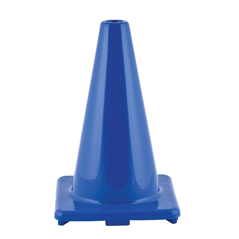 Hi-Visibility Flexible Vinyl Cone, weighted, 12&#x22;, Royal Blue