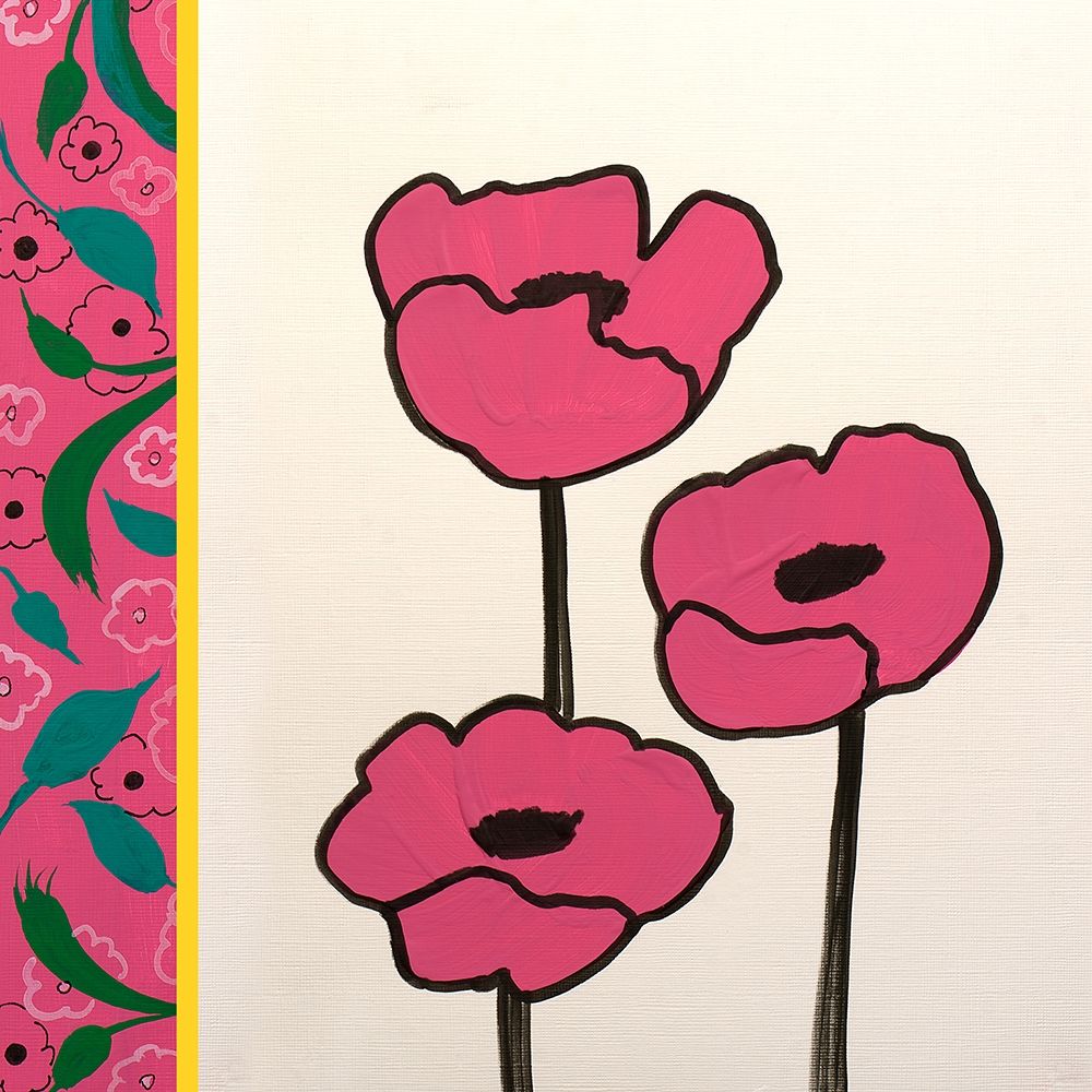 Pink Whimsical Floral I Poster Print by Robin Maria - Item # VARPDX13559