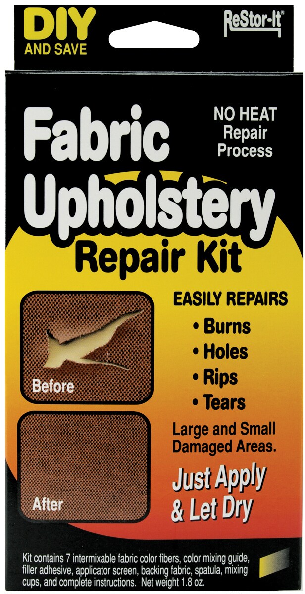  Master Manufacturing Heat Fabric Upholstery Kit, Restores &  Repair Burns, Holes, Rips, Tears in Furniture Fibers, Assorted : Health &  Household