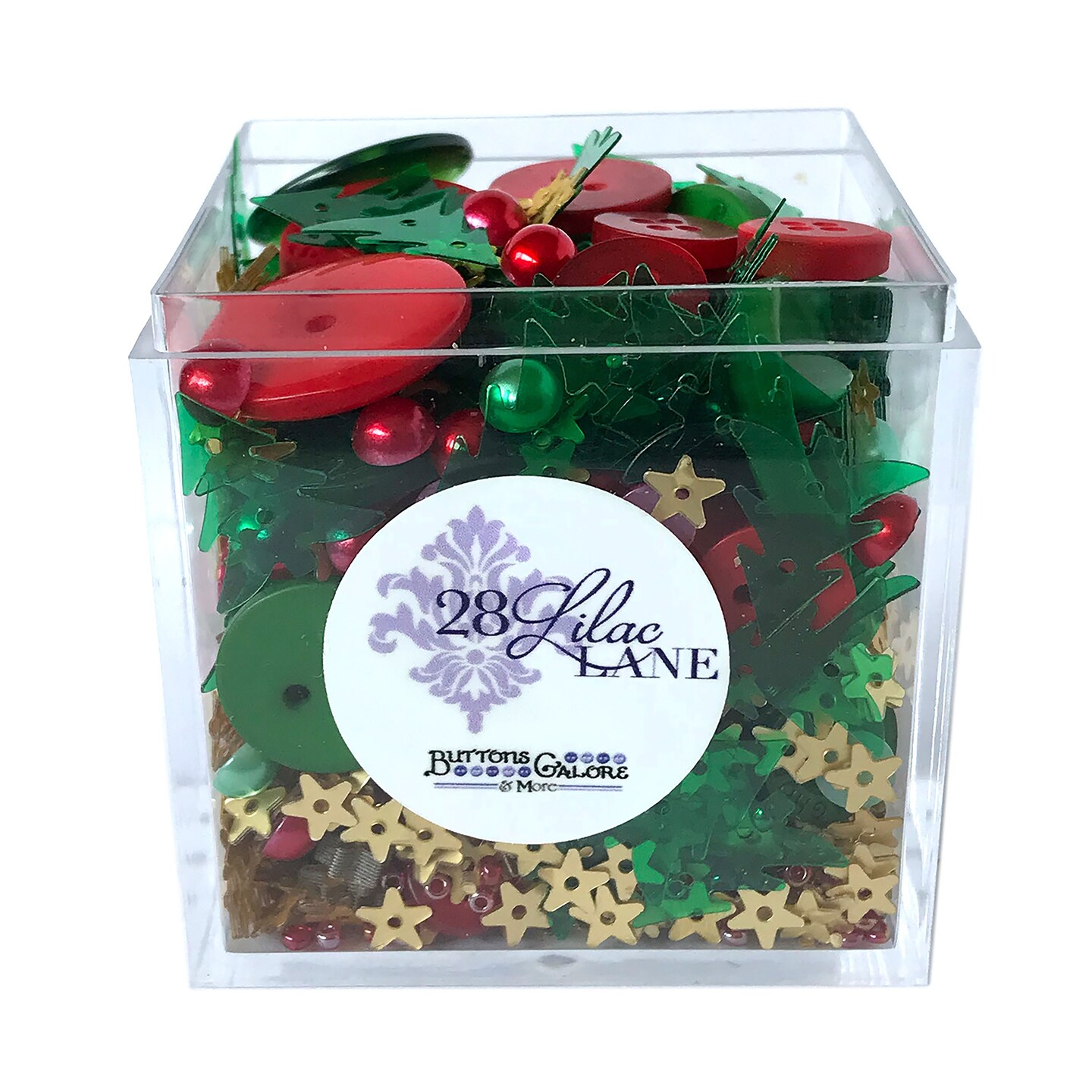 Buttons Galore 28 Lilac Lane Shaker Mix 65G-Noel