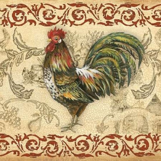Toile Rooster IV Poster Print by Gregory Gorham - Item # VARPDXGOR301