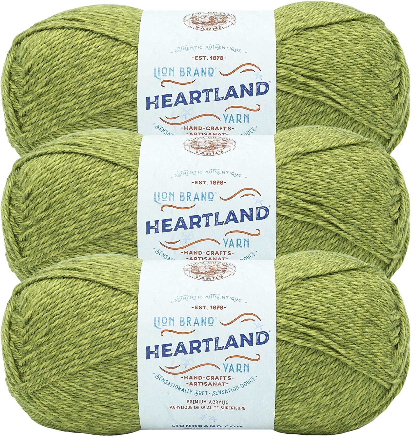 (Pack of 3) Lion Brand Heartland Yarn-Haleakala