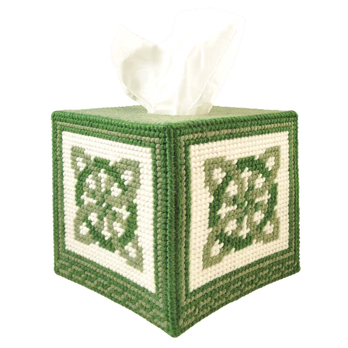 Herrschners  Celtic Knot Tissue Box Plastic Canvas Kit