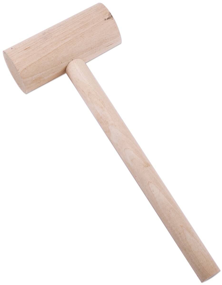 Realeather(R) Crafts Wooden Mallet-10" Handle W/4"X1.75" Head