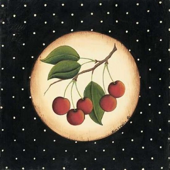Five Cherries Poster Print by Kim Lewis - Item # VARPDXKL022