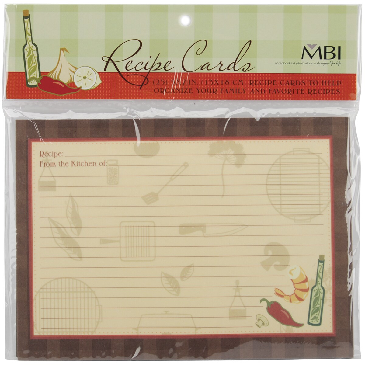 MBI Family Recipes Additional Cards 25/Pkg-5&#x22;X7&#x22;