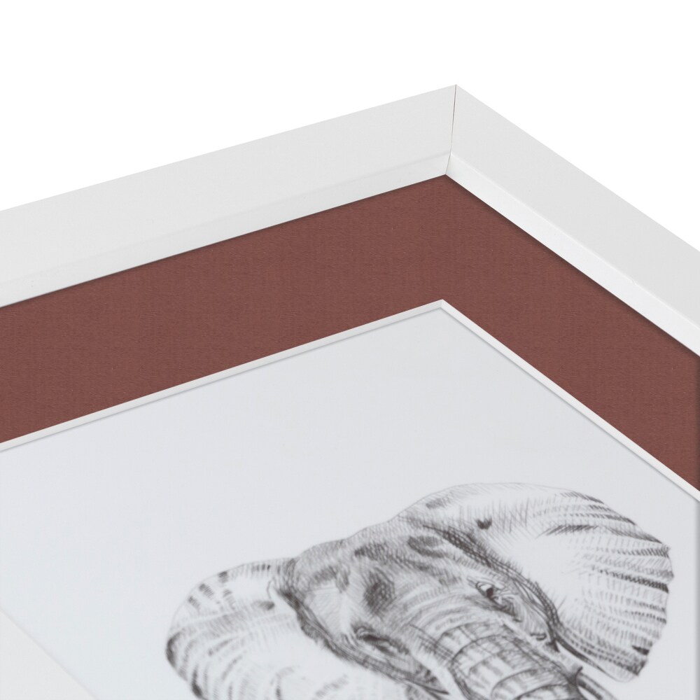 ArtToFrames Collage Photo Picture Frame with 1 - 10x15 inch Openings, Framed in White with Over 62 Mat Color Options and Regular Glass (CSM-3966-1402)