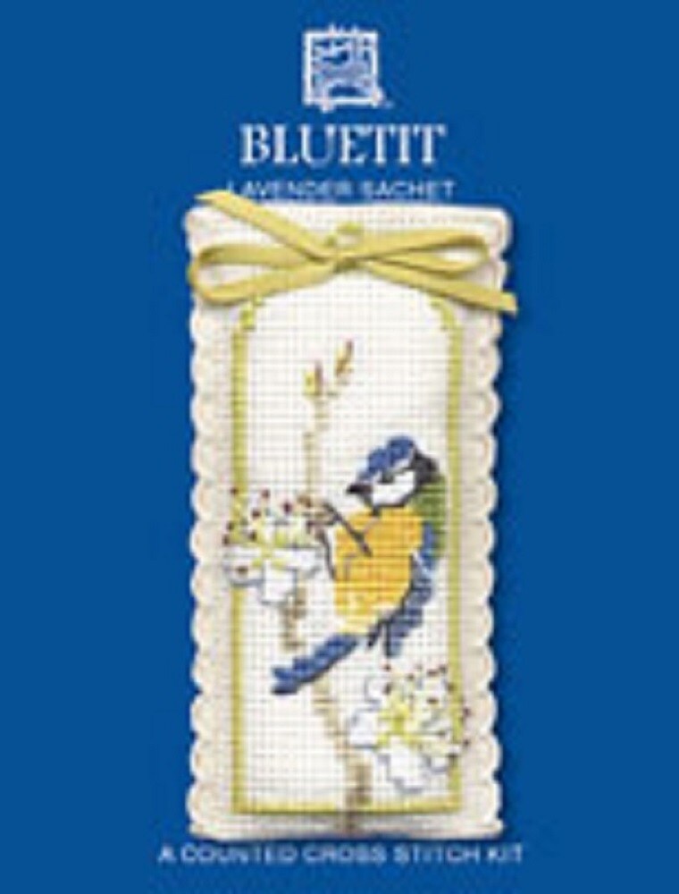 Bluetit Lavender Sachet: A Counted Cross Stitch Kit