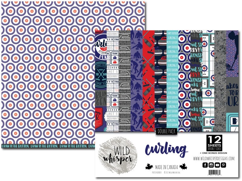 Curling DOUBLE 12x12 Paper Pack - Wild Whisper Designs
